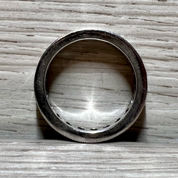 Designer Hidalgo Sterling Silver Cubic Zirconia Eternity Ring, Size 6 - Picture 3 of 8